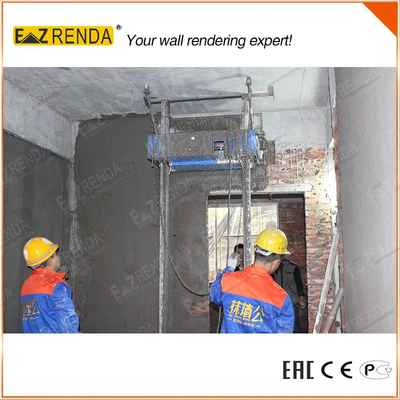0.75kw Brick Wall Gypsum Plaster Machine Single / Three Phase